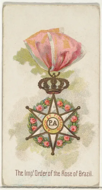 The Imperial Order of the Rose of Brazil, from the World's Decorations series (N30) for Allen & Ginter Cigarettes