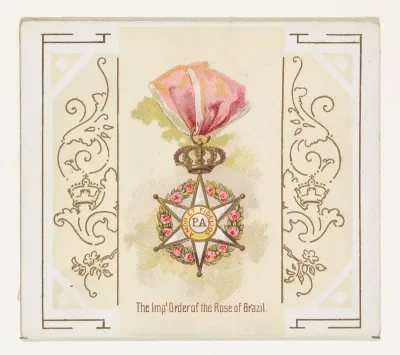 The Imperial Order of the Rose of Brazil, from the World's Decorations series (N44) for Allen & Ginter Cigarettes
