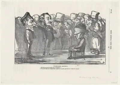 The incomparable somnabulist," from 'Memories of the celebration at St. Cloud,' published in Le Petit Journal pour Rire, September 16, 1865