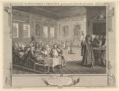 The Industrious 'Prentice Grown Rich and Sheriff of London: Industry and Idleness, plate 8
