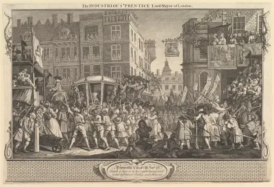 The Industrious 'Prentice Lord Mayor of London: Industry and Idleness, plate 12