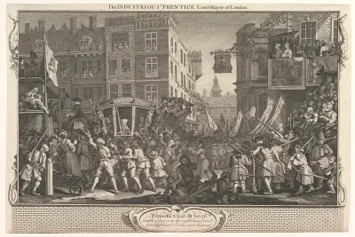 The Industrious 'Prentice Lord Mayor of London (Industry and Idleness, plate12)