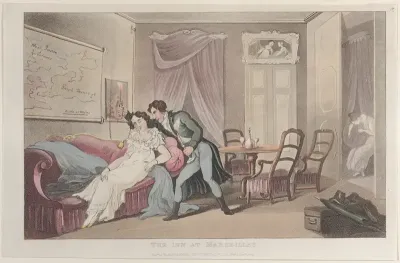 The Inn at Marseilles, from "Journal of Sentimental Travels in the Southern Provinces of France, Shortly Before the Revolution"