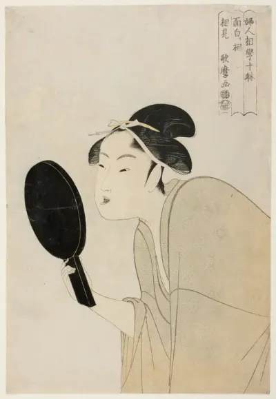 The Interesting Type (Omoshiroki so), from the series “Ten Types in the Physiognomic Study of Women" ("Fujin sogaku juttai")