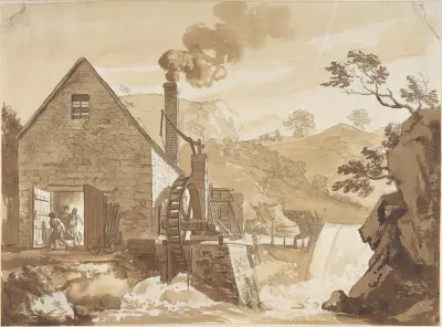 The Iron Forge between Dolgelli and Barmouth, Merioneth Shire