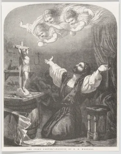 The Ivory Carver, from "Illustrated London News"
