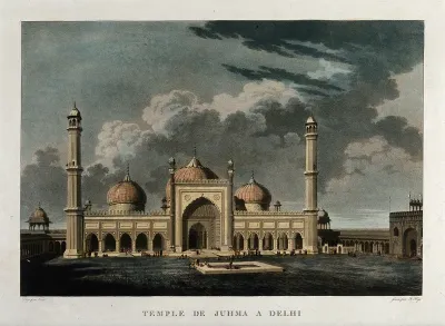 The Jami Masjid, Delhi: front view
