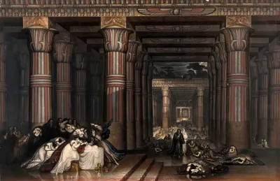 The killing of the Egyptian firstborn by God