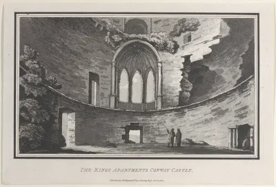 The Kings Apartments Conway Castle, from "Remarks on a Tour to North and South Wales, in the year 1797"
