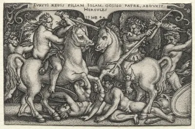 The Labors of Hercules: Hercules Abducting Iole