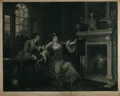 The lady's last stake: a married lady has lost all her cards to a young officer and has to decide between honour and debts