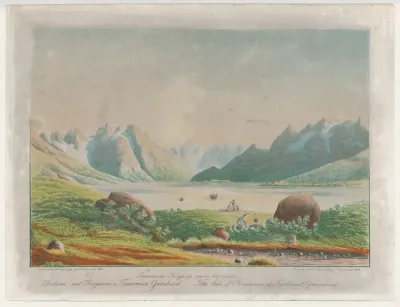The lake of Kuggsuak at Tasermiut, Greenland