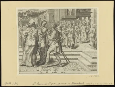 The Lame Accompanying St Peter and St John in The Temple