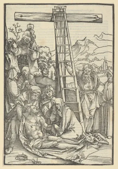 The Lamentation Beneath the Cross, from Speculum passionis domini nostri Ihesu Christi
