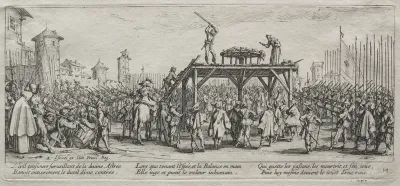 The Large Miseries of War:  Execution on the Wheel