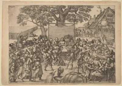 The Large Rustic Wedding Feast
