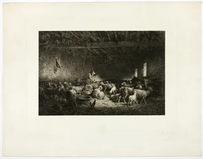 The Large Sheepcot, horizontal plate