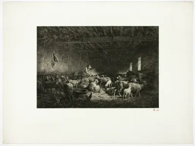 The Large Sheepcot (horizontal plate)