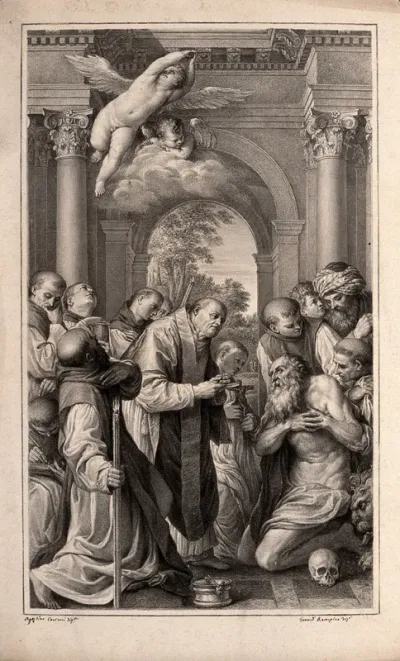 The last sacrament of Saint Jerome