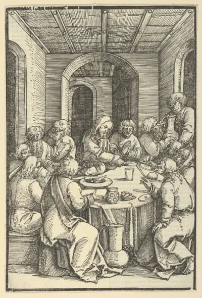 The Last Supper, from Speculum passionis domini nostri Ihesu Christi