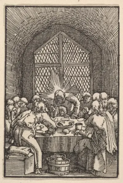 The Last Supper, from "The Fall and Salvation of Mankind Through the Life and Passion of Christ"