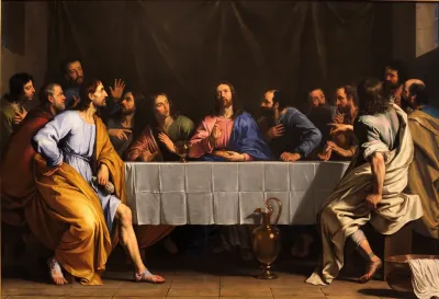 The Last Supper. Painting by Philippe de Champaigne (1602 1674).