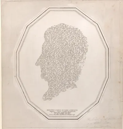The last words of Marie Antoinette (Dernières Paroles de Marie Antoinette)