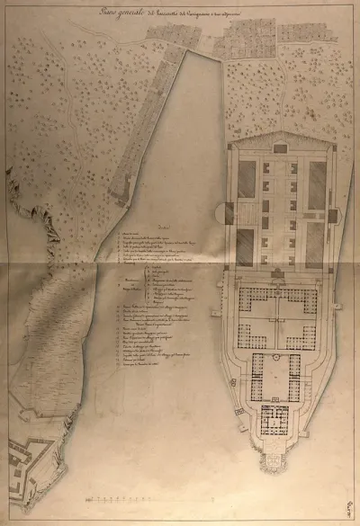 The lazaretto of Varignano at La Spezia: floor plan