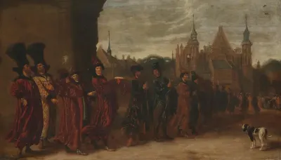 The Legation from the Tsar of Muscovy on its Way to a Meeting of the States-General in The Hague