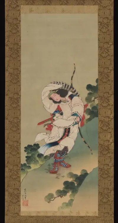 The Legendary Empress Jingū — Katsushika Hokusai 葛飾北斎 Kanvas Tablo