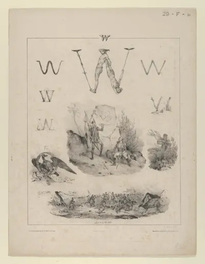 The letter "W": Washington, Wagram, Waterloo