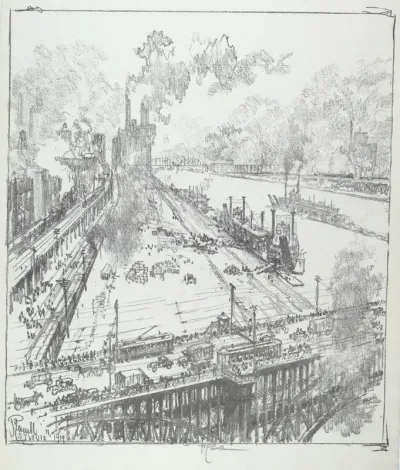 The Levee from Eads Bridge, St. Louis