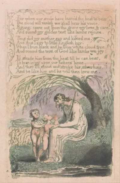 'The Little Black Boy', plate 6 from 'Songs of Innocence'