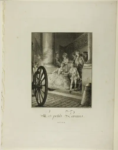 The Little Godfathers, from Monument du Costume Physique et Moral de la fin du Dix-huitième siècle
