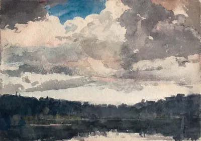 The Lone Boat, North Woods Club, Adirondacks