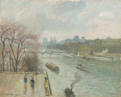 The Louvre, Afternoon, Rainy Weather (First Series)