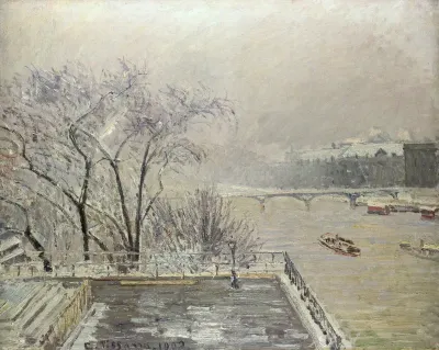 The Louvre, Morning, Effect of Snow (Second Series)