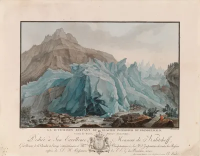 The Lütschine River Issuing from the Lower Grindelwald Glacier