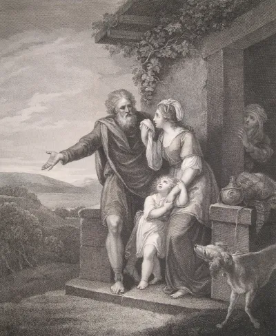 The Macklin Bible -- Departure of Hagar