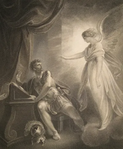 The Macklin Bible -- The Angel Appearing to Cornelius
