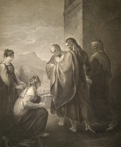 The Macklin Bible -- Touching the Hem of the Garment