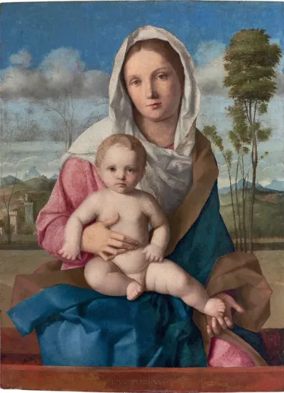 The Madonna and Child in a landscape (Dudley Madonna