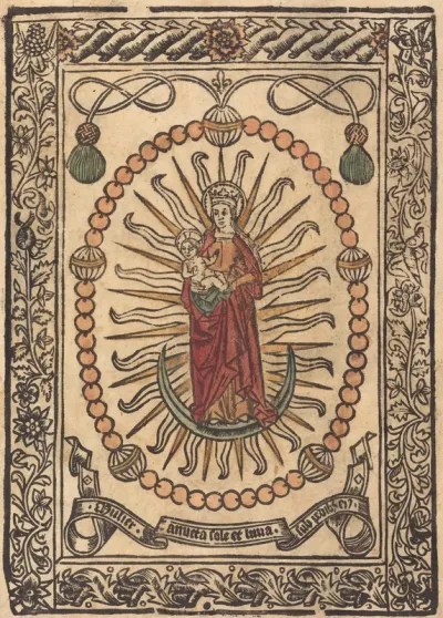 The Madonna and Child in a Rosary