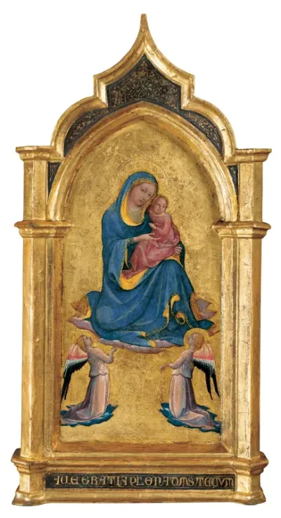 The Madonna of Humility with two Angels