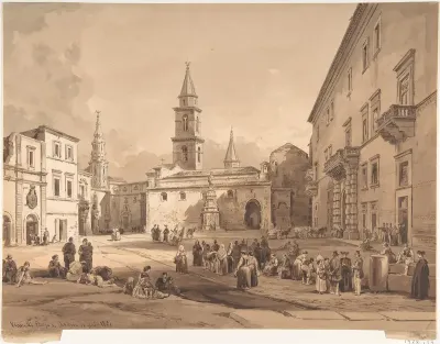 The Main Square in Andria (Bari)