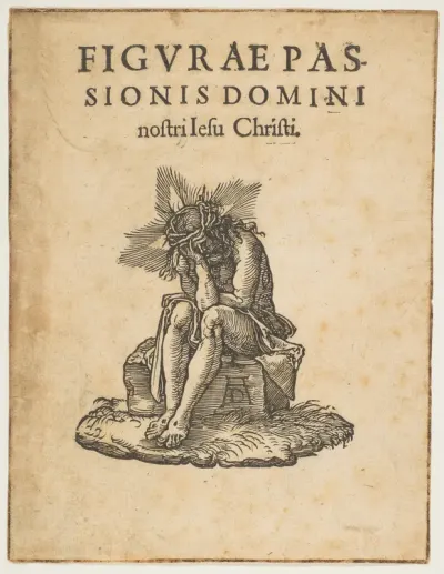 The Man of Sorrows Seated, title page of "The Small Passion" (copy)