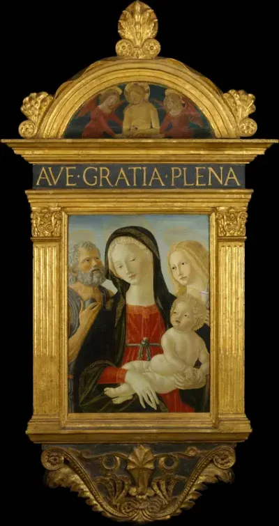 The Man of Sorrows with Two Angels