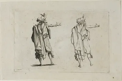 The Man Seen from the Back, Right Arm Raised, from The Caprices