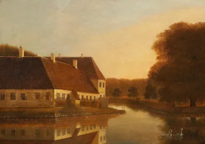 The mansion Vejlegaard on Funen island.