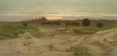 The Marl Pit at Mulcent:  Evening